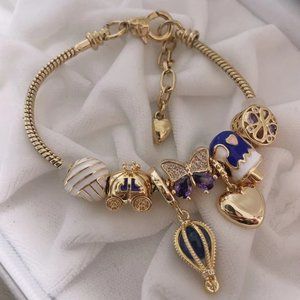 Pandora Gold Plated Star Bracelet